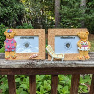 2 Beach Bear 3D Photo Frames